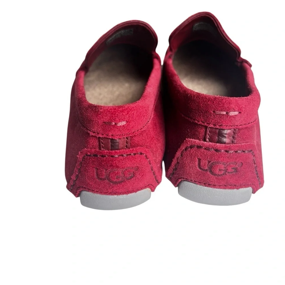 Ugg Men's BURGANDY  Hendrick loafer sneaker moc-toe shoe NWOT size 9